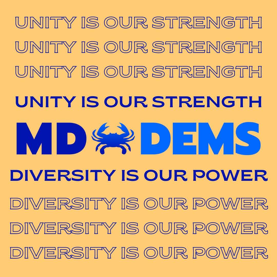 mddems's tweet image. We&apos;re proud to be the most diverse state on the East Coast! #UnityIsOurStrength #DiversityIsOurPower #Bluein22