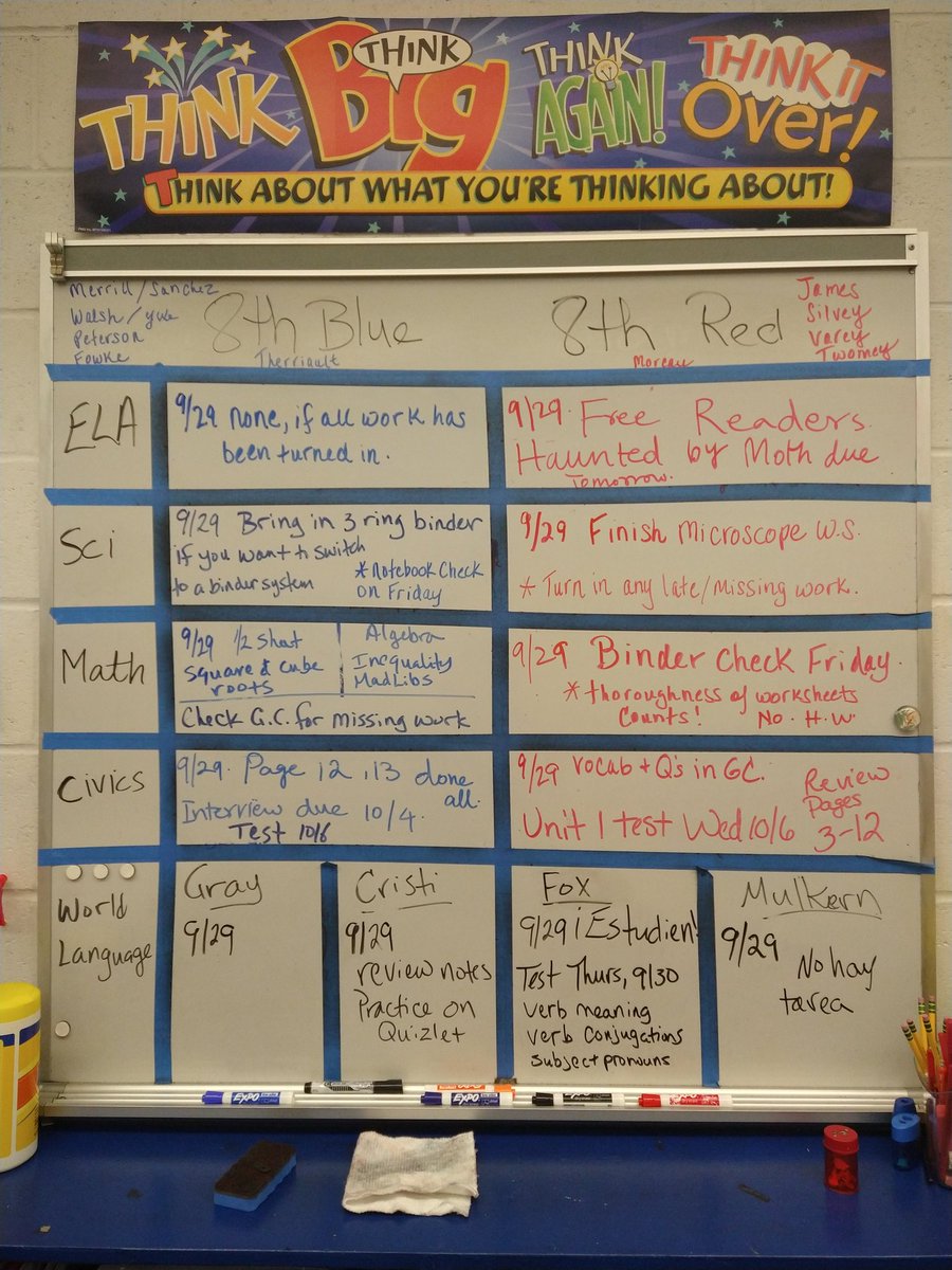 MrsTherriault's tweet photo. #wsparker #7thgrade #8thgrade #hwboard Pls also refer to Team HW docs. Please help us help #PineStreetInn, send in personal care items. No mouthwash. Travel size items are best. https://t.co/LjlRyZuGkD