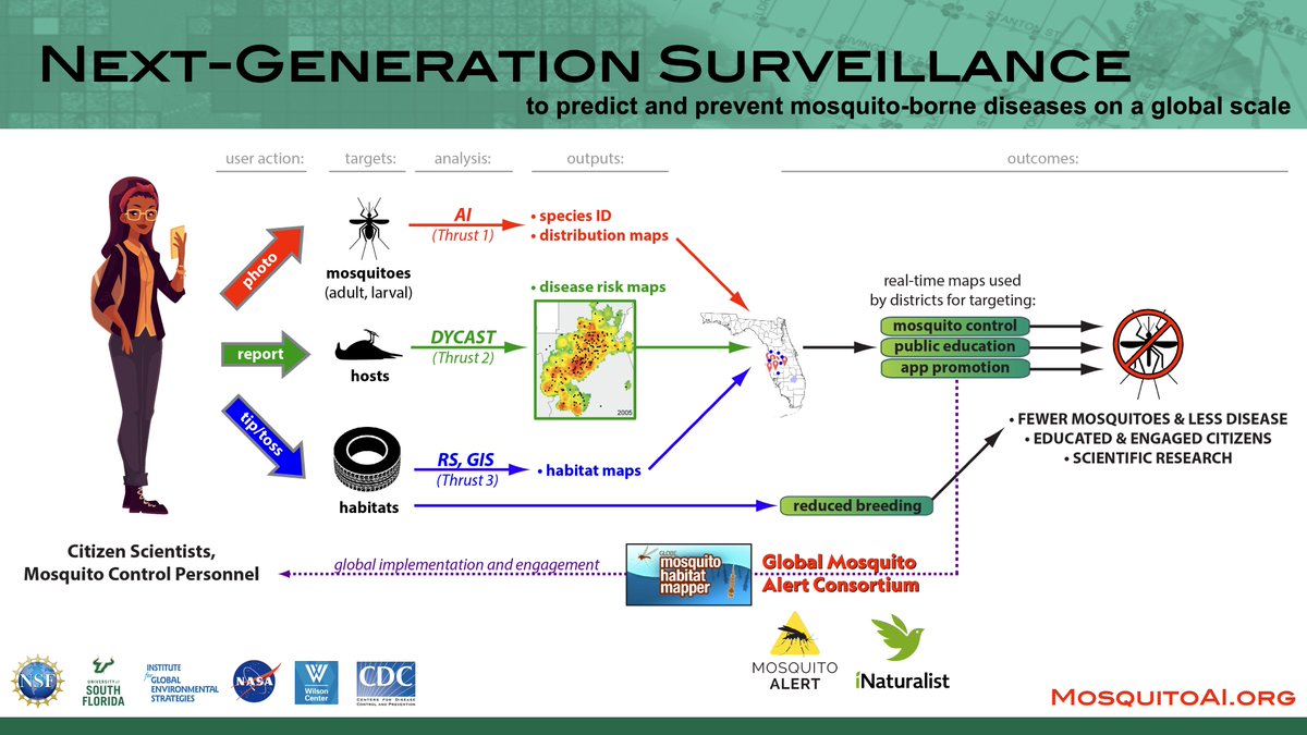 Please RT: #Postdoc available in the Carney Lab at USF, to study mosquito-borne diseases using geographic information systems and/or artificial intelligence. 2 years, remote work possible. #NSF-funded collab with #NASA #CDC. 

Apply: bit.ly/3odQsEs

#ScienceJobs #AI #GIS