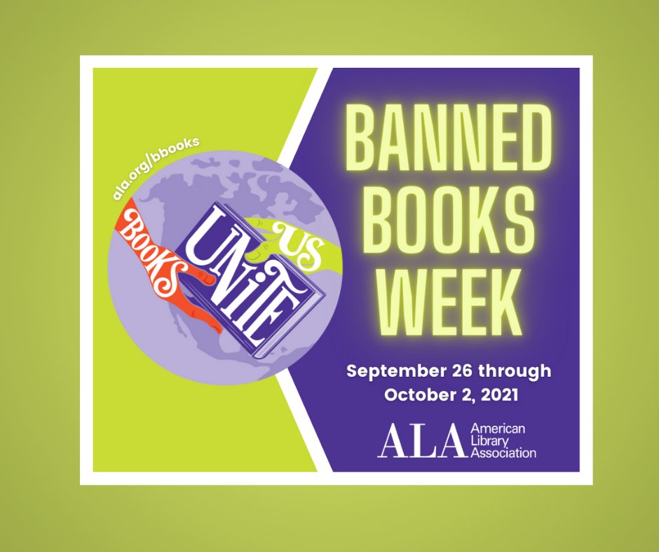 CCBCLibrary's tweet image. Banned Books Week is happening NOW! Read about the top 10 most challenged books here: ala.org/advocacy/bbook…