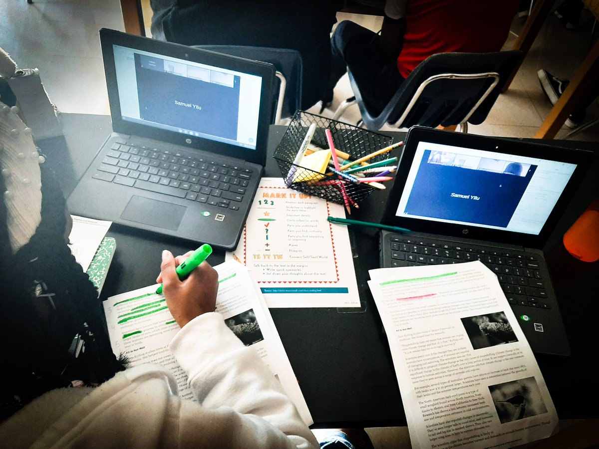 This is what we call Close Reading by annotating the text. Shout out to <a href="/moldingmindz/">Ms. Keely Sutton, Ed. S</a> for showing our 8th grade scholars how to analyze the text for deeper meaning! #pricemiddle #sutton #ELA #literacy #pbsa #closereading