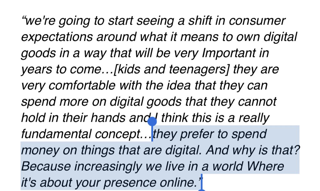 Andreessen Horowitz General Partner <a href="/katie_haun/">Katie Haun</a>, on NFT’s: 

(via <a href="/DeliveringAlpha/">Delivering Alpha</a>) <a href="/CNBC/">CNBC</a> #NFT <a href="/Kr00ney/">Kate Rooney</a> <a href="/a16z/">a16z</a>