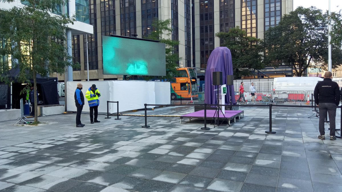 istadia's tweet photo. Great to play our part today with @tweeter78 suppling 13sqm P6mm outdoor led trailer screen for #BettyCampbellMonument unveiling working with @cardiffcouncil #technology #ledscreens #mobileled https://t.co/SJyEVo0Fkb