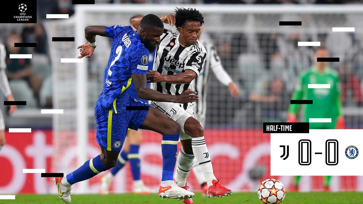 HT | ⌛️ | Usaha yang bagus kawan di babak pertama, yuuuk pertahankan dan dapatkan Goll! 👊 

#JuveChelsea #JuveUCL #ForzaJuve