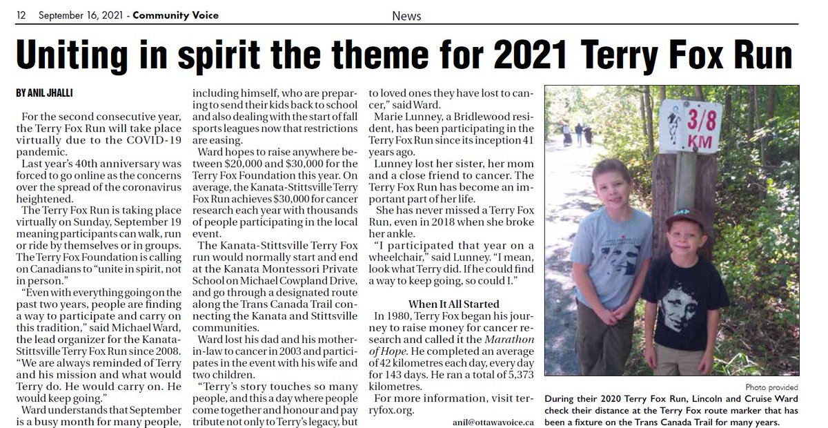 Kanata Terry Fox Run tweet media