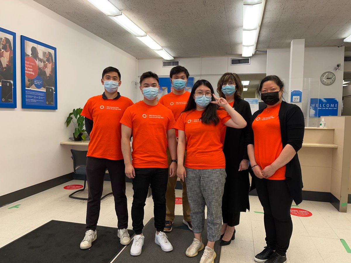 Team 41st &amp; Oak is wearing orange shirts to honour the lost children and surviors of residential schools, their families and communities. #NationalDayforTruthandReconciliation #BMOgrowthegood #proudtoworkatBMO