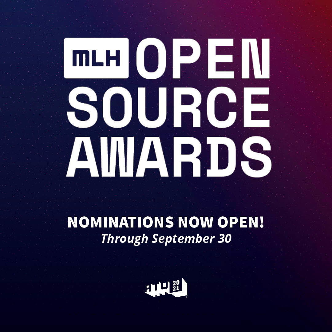 AllThingsOpen's tweet image. LAST CHANCE - @MLHacks nominations for #OpenSourceAwards closes tomorrow 9/30.  Nominations are for three categories: Inclusion &amp;amp; Diversity, Next Generation, and Community!  Who will you nominate? ed.gr/dnyc2