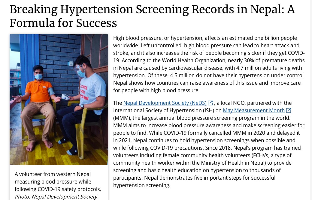 Thank you <a href="/CDCGlobal/">CDC Global Health</a>  for featuring our work in hypertension prevention from Nepal.   cdc.gov/globalhealth/h…
#WorldHeartDay2021