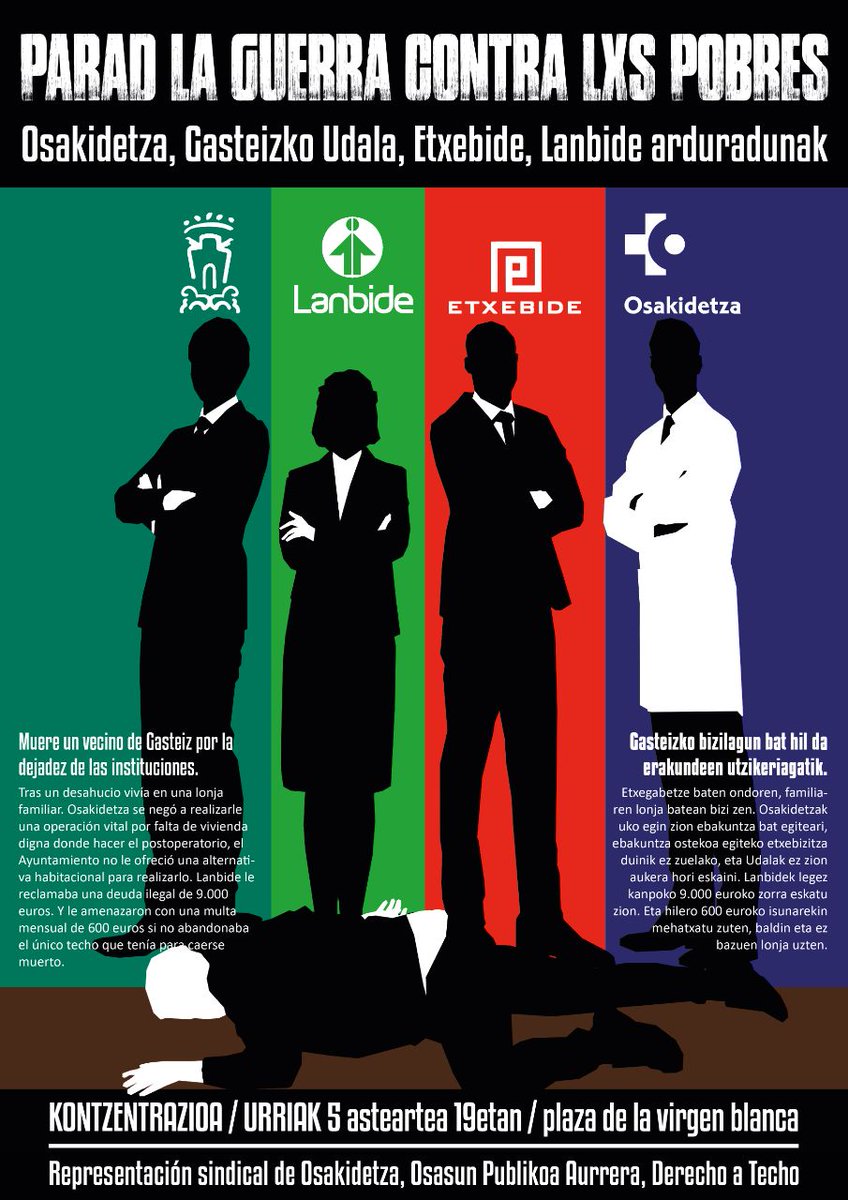 Gasteizen, Inor Ez Etxerik Gabe - Derecho a Techo tweet media