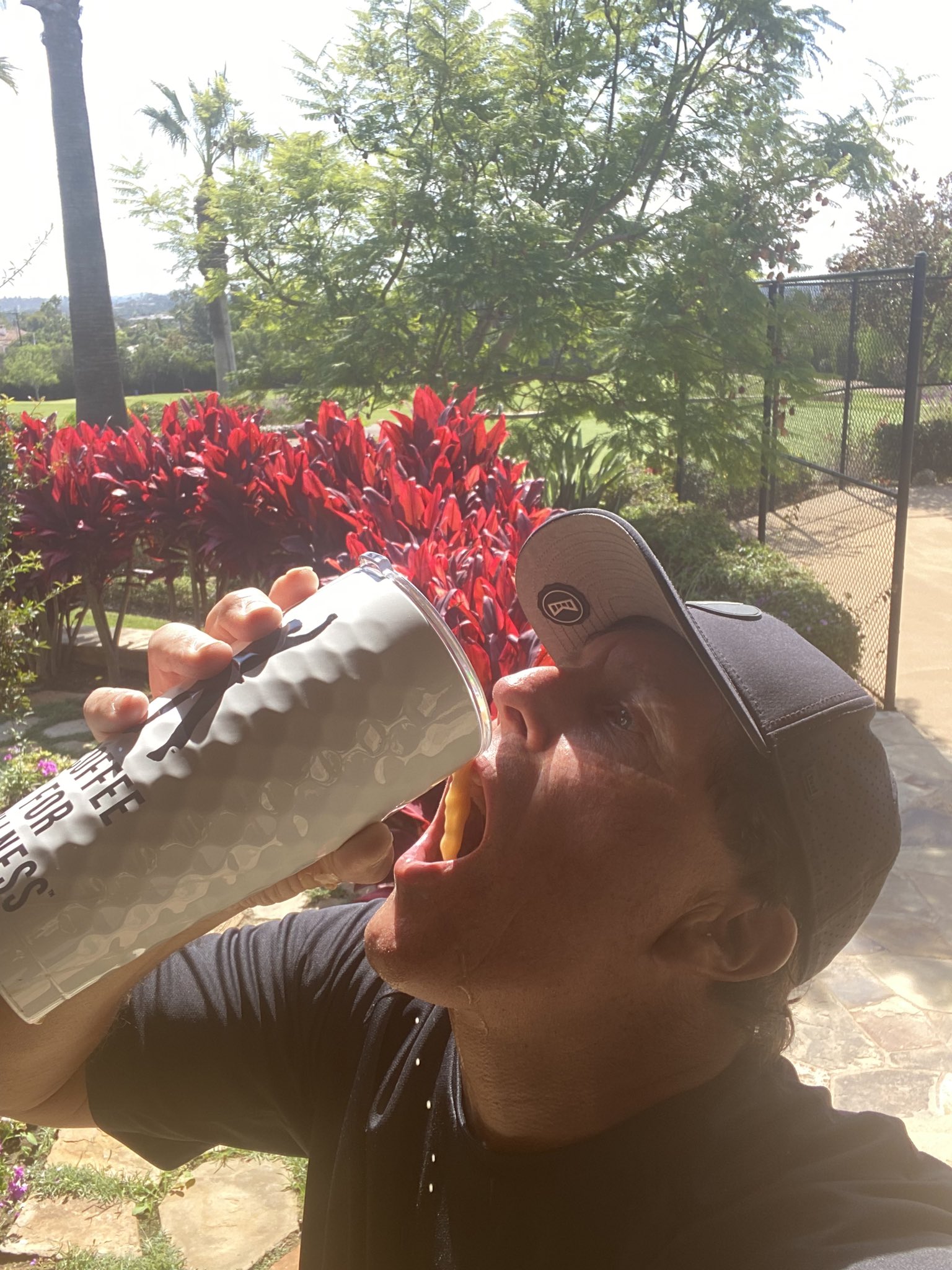 Phil Mickelson on Twitter "My new way of drinking coffee😉 Happy