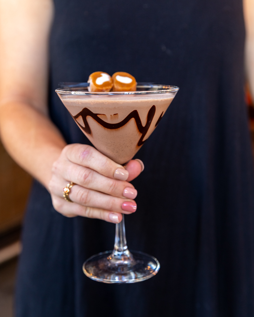You can celebrate National Coffee Day with a cup of jo...or you can celebrate with our U Up? Cocktail. Made with Spiked Cold Brew Salted Caramel Coffee, caramel creams, and chocolate drizzle, this will put a bit more pep in your step!