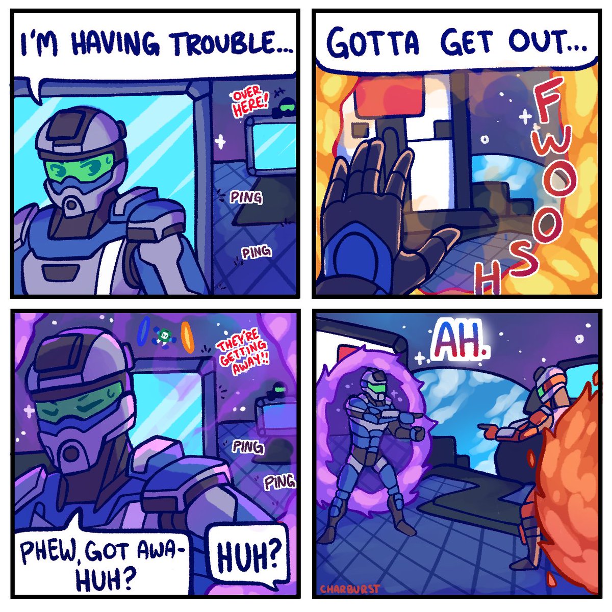IntelGaming's tweet photo. Now you're thinking with Portals.

🎨 @Charburst_ 
🔄 @Splitgate https://t.co/9902JGTZTP