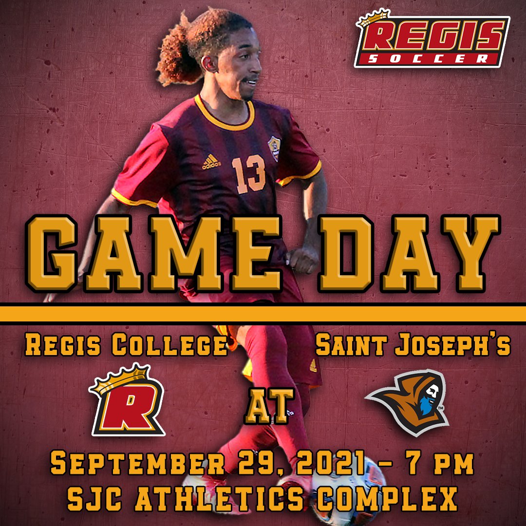 Another important league match for <a href="/Regis_MSOC/">Regis College Men's Soccer</a> as Pride travel to face Saint Joseph's College of Maine tonight. #RoarPride 

Live Stats: goregispride.com/sports/msoc/20…

Live Video: portal.stretchinternet.com/thegnac/portal…
