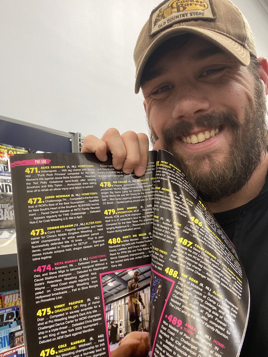 Went into my local Walmart in Soddy Daisy and got to see my name in print.

Fuck wrestling is so cool.
