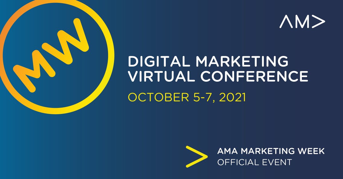AMA_Marketing's tweet photo. A FREE AMA Digital Marketing Virtual Conference? 🤯 
Yes, you read that correctly! Don't miss the chance to hear from industry professionals, access helpful resources, and connect with fellow marketers. Register today! #AMAMW
https://t.co/jNS9QrdJXJ https://t.co/w6pbLae3j7