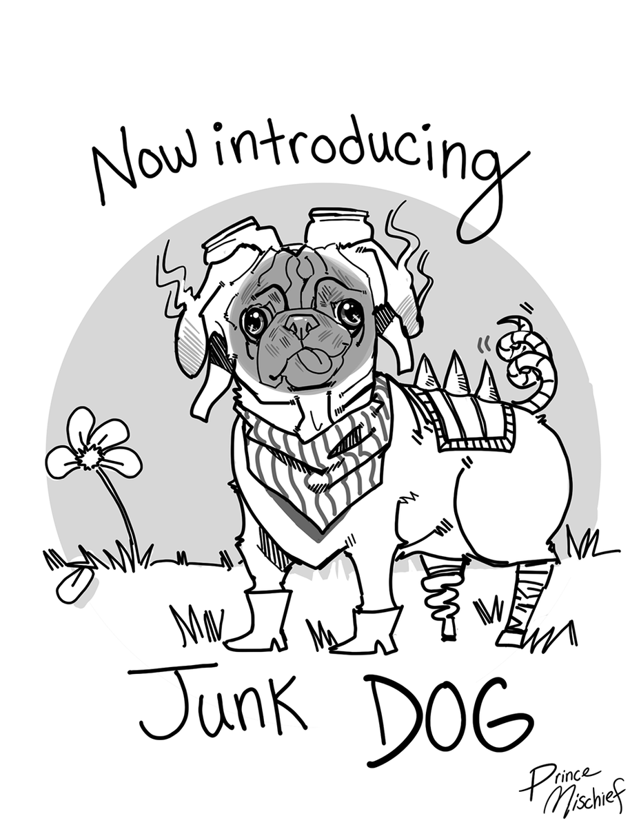 Makings_Prince's tweet photo. Now introducing Junk Dog! This was a surprise comic I made for my Junkrant with Dog commission! 

#art #junkrat #overwatch #fanart #comic https://t.co/tQqxVoU9XD