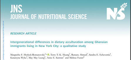 MargretheDrPH's tweet photo. Delighted to share our most recent paper!
#immigranthealth
#dietaryacculturation
#AfricanImmigrants
#nutritiontransition
#socioecologicalfactors
#alsopublichealth
@MelissaFuster @DrTTKH @BklynCollege411 @BCHealthNutrSci @CUNYSPH @NIDDKgov @AfricanLifeCen1 https://t.co/3447any1U7