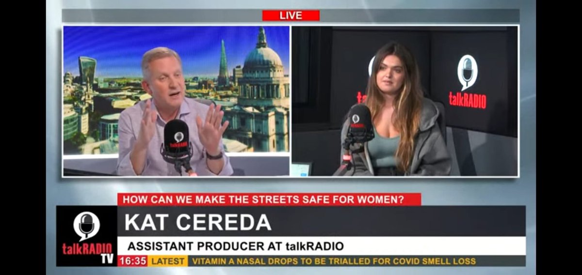 KatrineCereda's tweet photo. Had my second appearance on @talkRADIO today! Great chatting with Jeremy Kyle about my personal experiences as a woman in London and the importance of women’s safety with @StrutSafe. https://t.co/FxZYvrNGXb