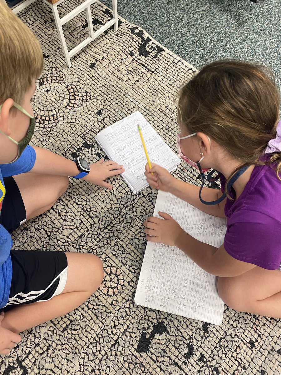 crscott123's tweet photo. Our class is exploring what it looks like to "write from a different angle.” These amazing authors partnered with one another to close the gaps in their narratives. Our story gets better when seen from a different perspective!  #GESshineon https://t.co/P8NmnljC1j