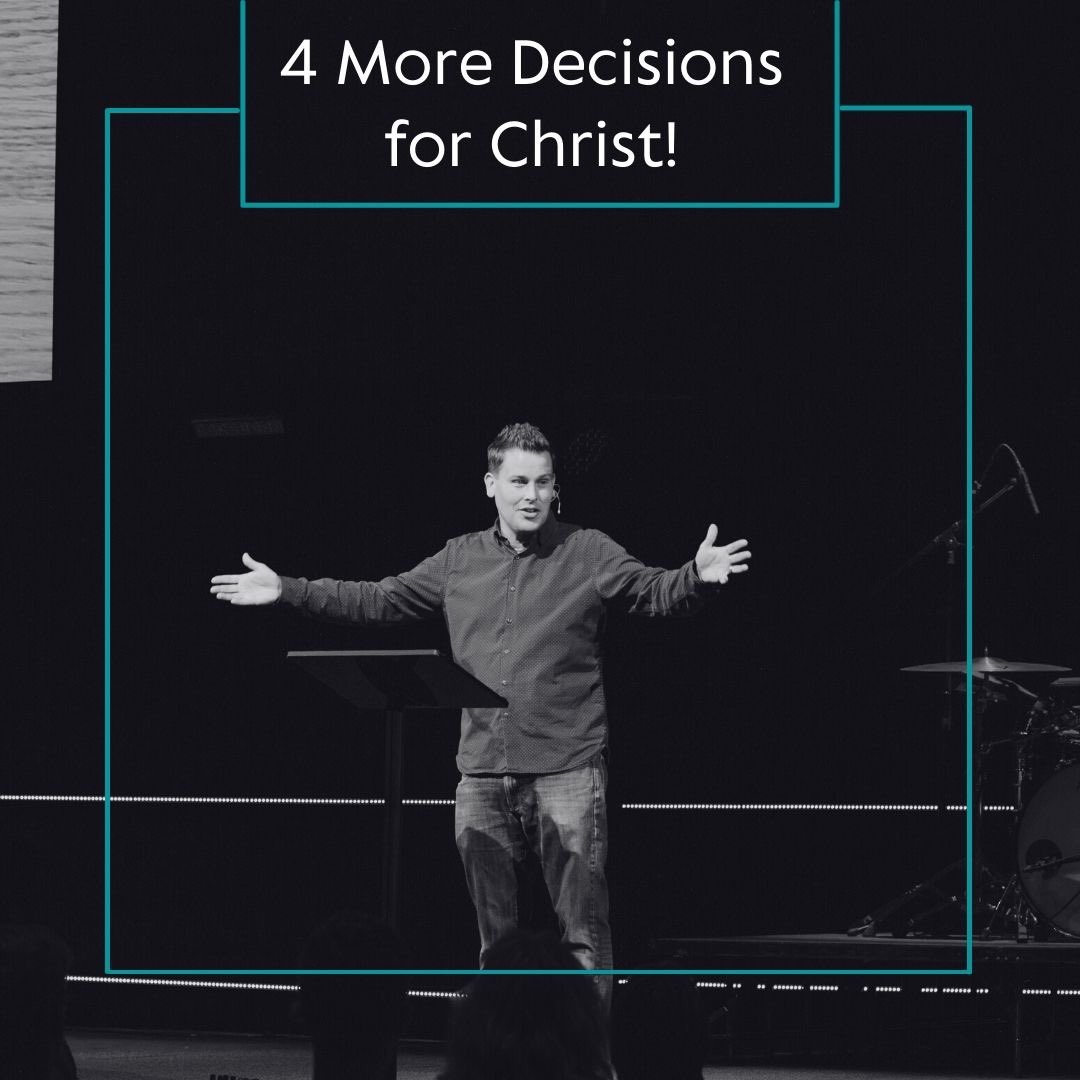 RenovationChrch's tweet photo. 4 more people made first-time decisions to follow Christ this past Sunday! https://t.co/zitR7KbWTL