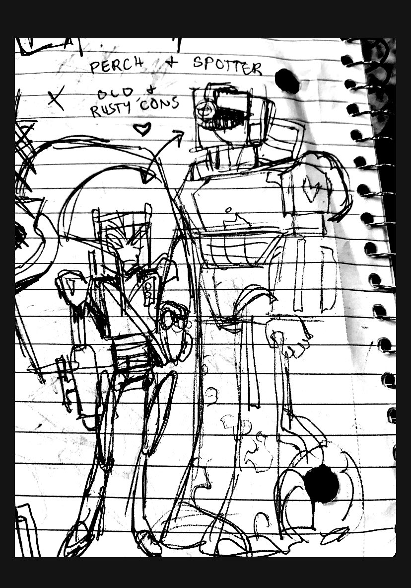 made two new transformers ocs…. Perch and Spotter 