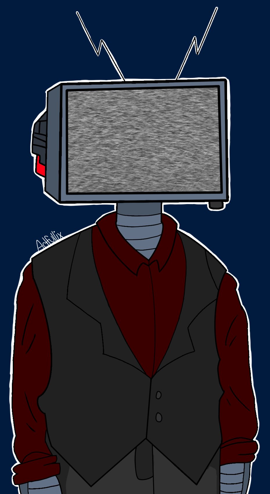 ⚡️ Static ⚡️ on Twitter: "My TV head 🥺 #tvhead #originalcharacter #anime  #artist #digitalart #oc https://t.co/cU3hQl8z6B" / Twitter