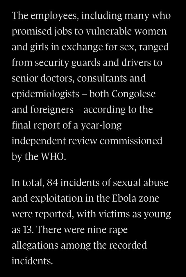 ElleLatham's tweet photo. Kinda buried the lede here on this story, no? #WHOLiedPeopleDied #WHO #Corruption #NoMoreAbuse #SexualAbuseCoverup #ResignTedros #WednesdayThoughts https://t.co/mHUiy7Bmyr