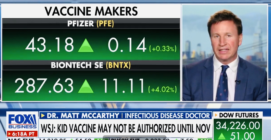 Do we need to vaccinate young children against #COVID19? My thoughts: video.foxbusiness.com/v/627476297900…