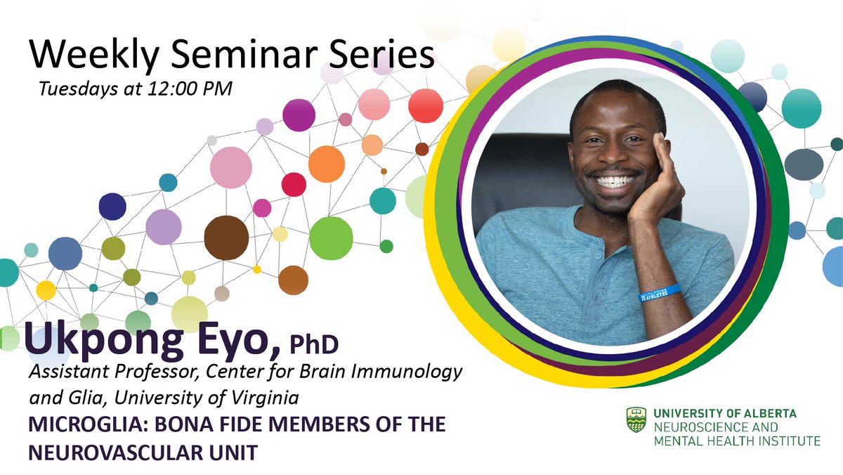 NMHI_UofA's tweet photo. Join the #NMHI next week on October 5 for a talk from @eyolab, "Microglia: Bona Fide Members of the Neurovascular Unit"
Email nmhicoms@ualberta.ca to join this session.
#microglia #neurovascular https://t.co/6BIlDCln23