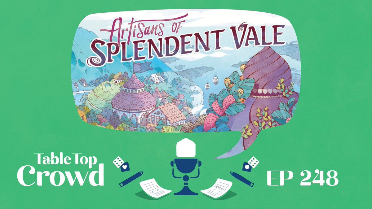 TableTopBabble's tweet photo. 📢 New #TableTopCrowd! ✨
@kristinisnojedi chats w/game designer @valens116 about their new game Artisans of Splendent Vale.
They talk about the magical setting, playable characters, the inspiration for the game &, of course, the adorable animals in the game!
Links below! https://t.co/5s2c5cpR5g