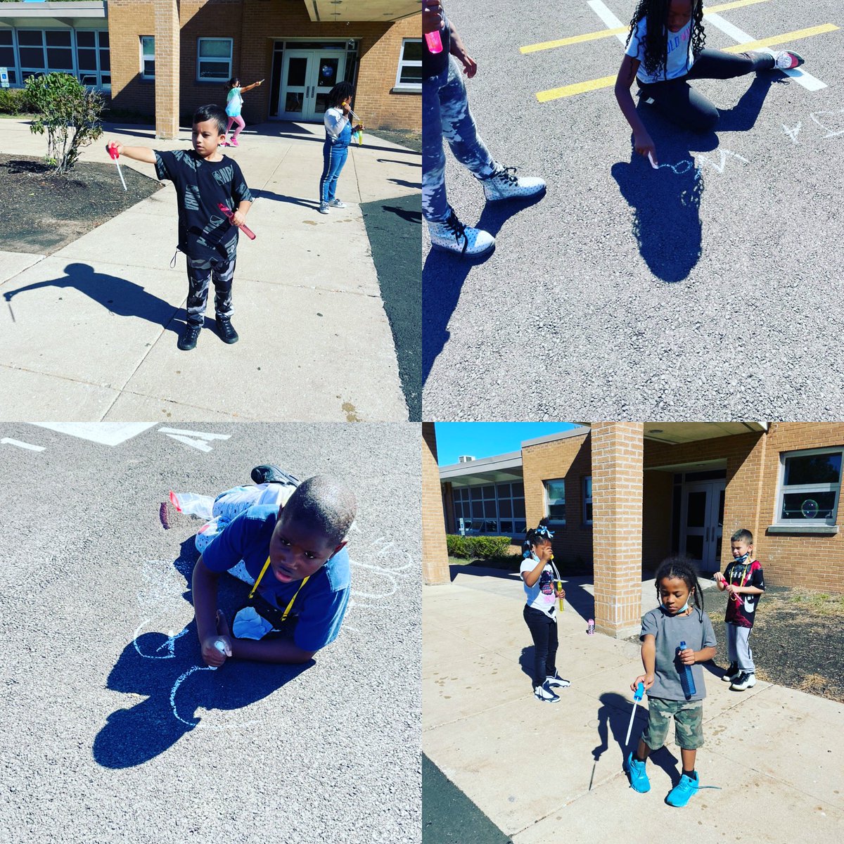 SPEDin2Learning's tweet image. Mask breaks are more fun when you can spend five minutes playing with chalk or bubbles.