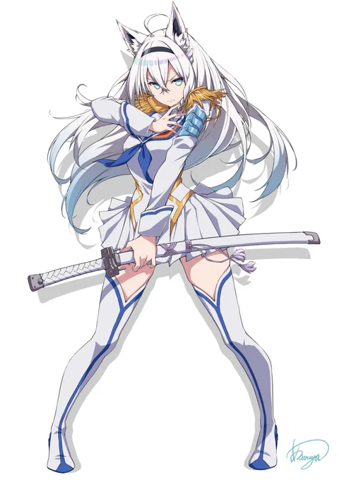 純血白上 
#絵フブキ 