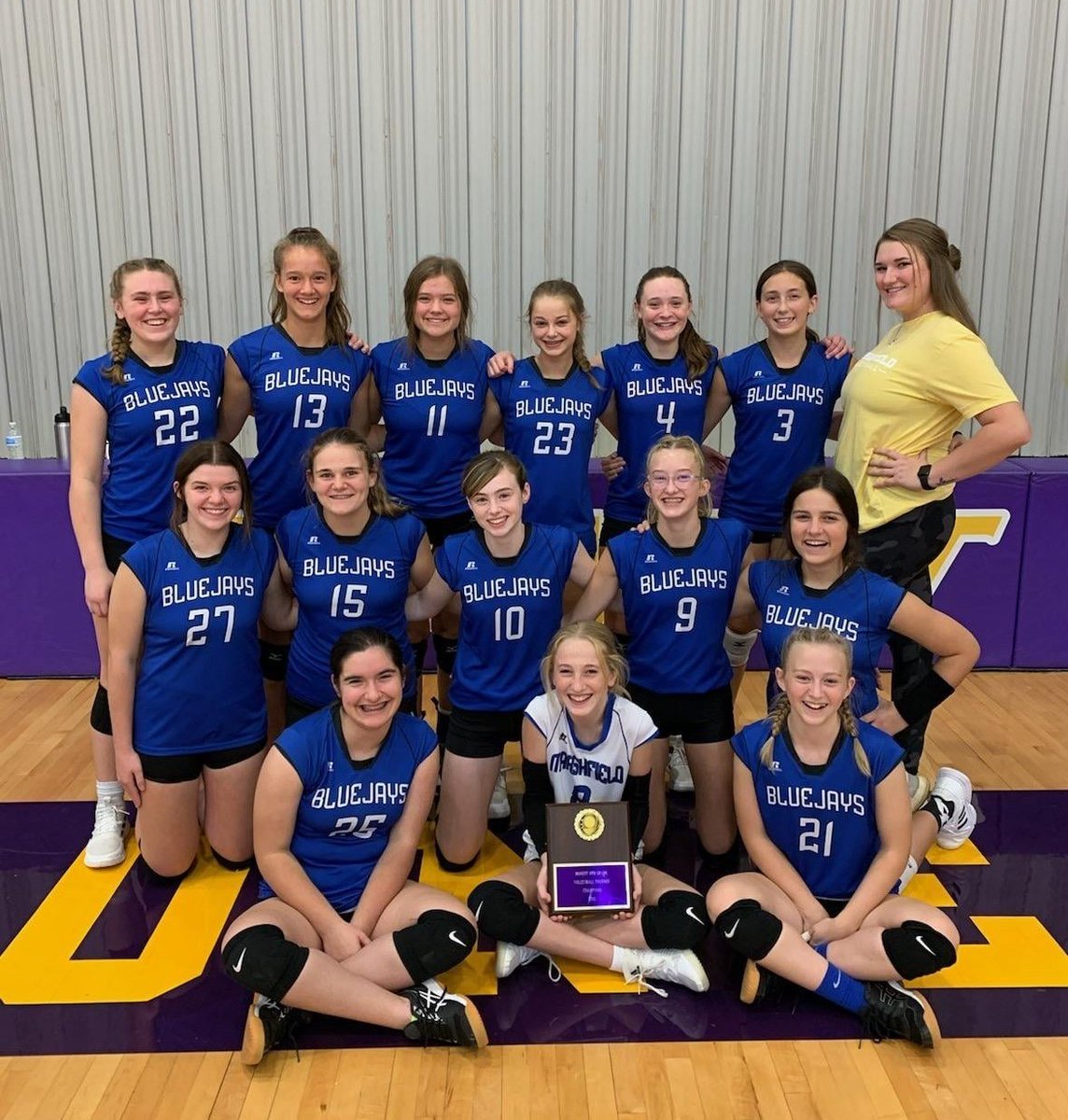 MJHjays's tweet photo. Congratulations to the 8th grade volleyball team on their 1st place finish in the Monett tournament last Saturday. #OurMission https://t.co/Zo3Lj2ZhQu