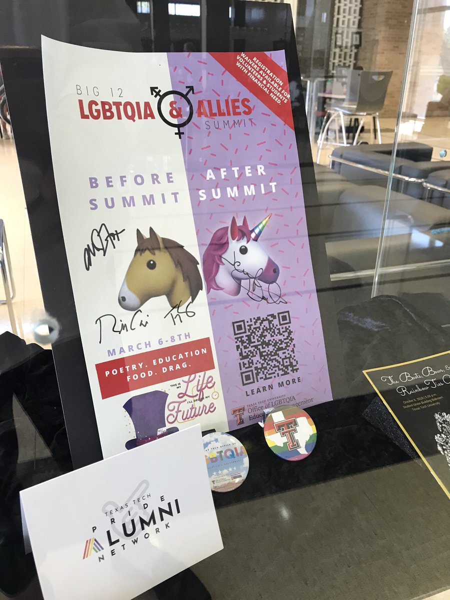earlpat's tweet photo. In progress installation sneak peek for the exhibit “Through the Years: PRIDE at Texas Tech”. On view October 1-31, 2022. #ttuprideweek @texastechlib @ttulgbtqia https://t.co/pHoR1nZfAm