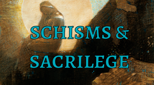 NotWritingGames's tweet photo. SCHISMS & SACRILEGE, a singe player game/GM tool for making religions and seeing how they change over time, is now out on itch and DTRPG. I made this game for the #LostFoundJam
Take a look at the link in the thread and spread the good news! https://t.co/JlUv5zdQ8J