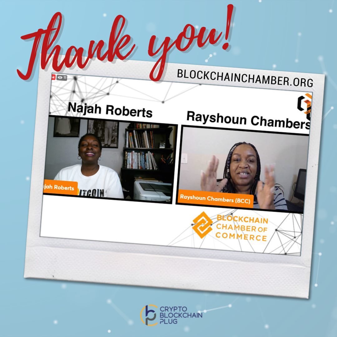 Najah Roberts (@najahroberts) on Twitter photo Sending a huge THANK YOU to Rayshoun Chambers from <a href="/BlockchainCoC/">Blockchain Chamber of Commerce</a> for being our amazing featured guest on this month's On The Block!â €
â €
If you were unable to catch the discussion live, HEAD OVER to our YouTube channel and view the recording.â €buff.ly/3AQ3Wd2â €
⠀⠀⠀ Sending a huge THANK YOU to Rayshoun Chambers from <a href="/BlockchainCoC/">Blockchain Chamber of Commerce</a> for being our amazing featured guest on this month's On The Block!⠀
â €
If you were unable to catch the discussion live, HEAD OVER to our YouTube channel and view the recording.â €buff.ly/3AQ3Wd2â €
⠀⠀⠀