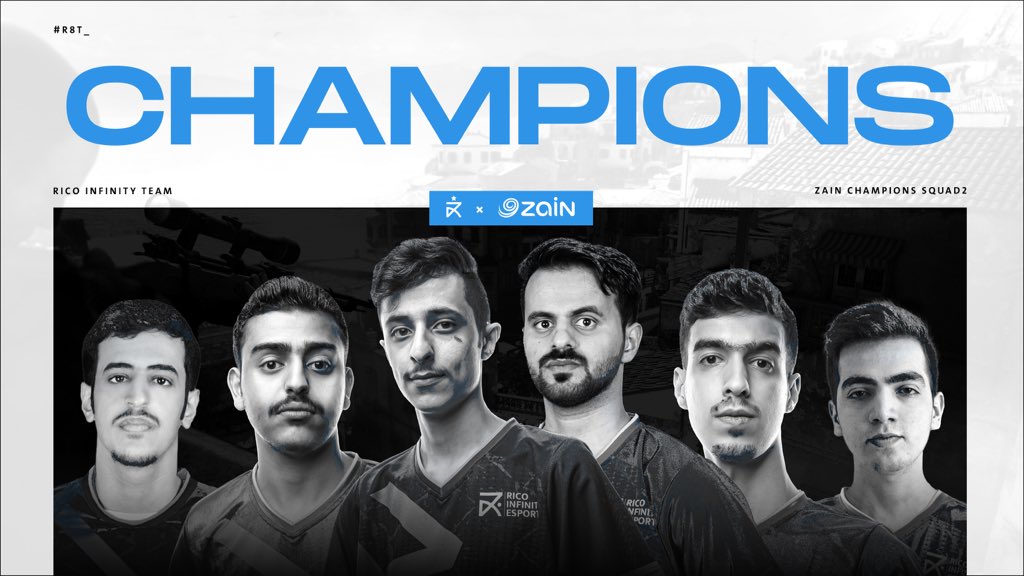 R8xesports's tweet photo. 𝑻𝑯𝑬 𝑪𝑯𝑨𝑴𝑷𝑰𝑶𝑵𝑺 🏆💙 

⚔️ @anas_pubgm 
⚔️ @R8Tnasser 
⚔️ @Sktonpg 
⚔️ @oPrESt1Ge 
⚔️ @_iHeRo7 
⚔️ @pgfhidan https://t.co/4tGxZLKt9h