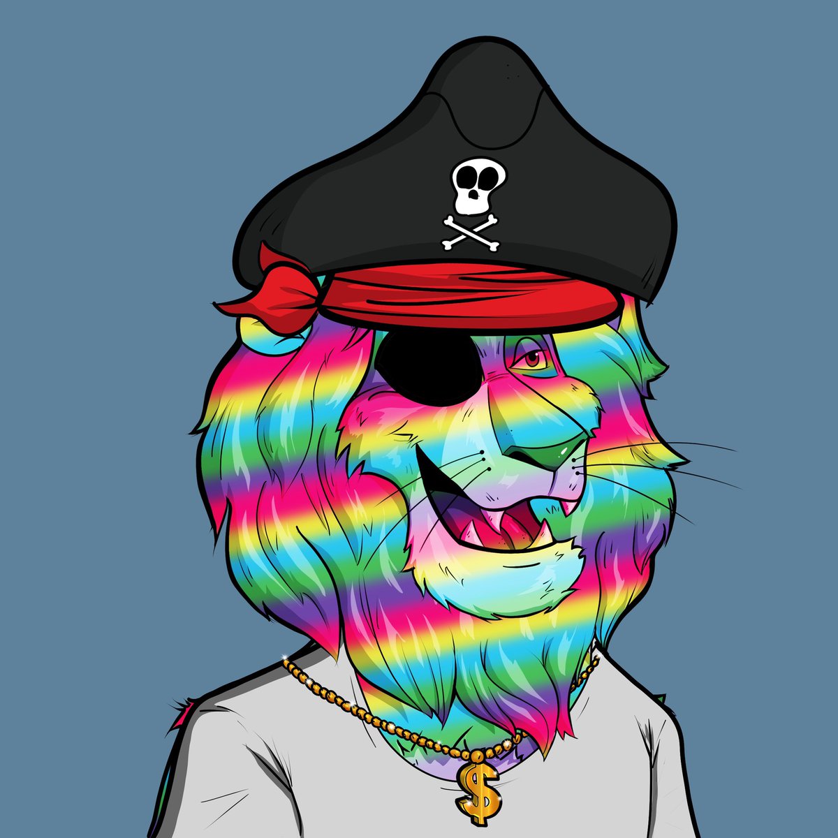 Damnnnn @dattoliart went off 🦁🔥 #RoaringLeaders #NFT #opensea #OpenSeaNFT #rainbowlion