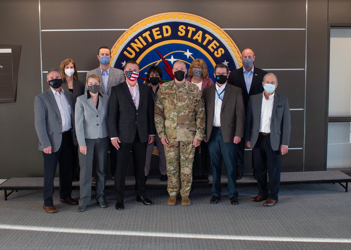 US_STRATCOM's tweet photo. #StrategicDeterrence teammates w/ @SandiaLabs + @KCNSC visited #USSTRATCOM yesterday &amp; received threat briefings, examples of adversary modernization efforts &amp; discussions about #America’s nuclear operations/modernization. @US_Stratcom + @NNSANews + @ENERGY = enhanced readiness. https://t.co/wu3B5EhSSV
