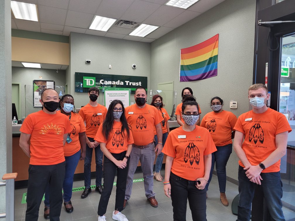 Branch 1220 <a href="/ChurchWellesley/">The Village - Toronto, ON. Canada</a> wearing orange in recognition of the National Day of Truth &amp; Reconciliation to commemorate those within the Indigenous communities impacted by the residential school system. #OrangeShirtDay #EveryChildMatters