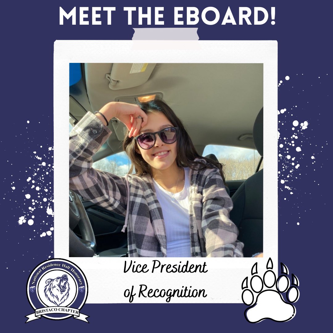 NRHHBSU's tweet photo. Meet Bianca, our Vice President of Recognition! Bianca is a junior, and has a Psychology major and a minor in Childhood Studies.

Bianca’s role as the VP of Recognition is to provide an opportunity to recognize great people, clubs, and organizations here on campus! 🐻💙🤍 https://t.co/wlvzdJMRAb