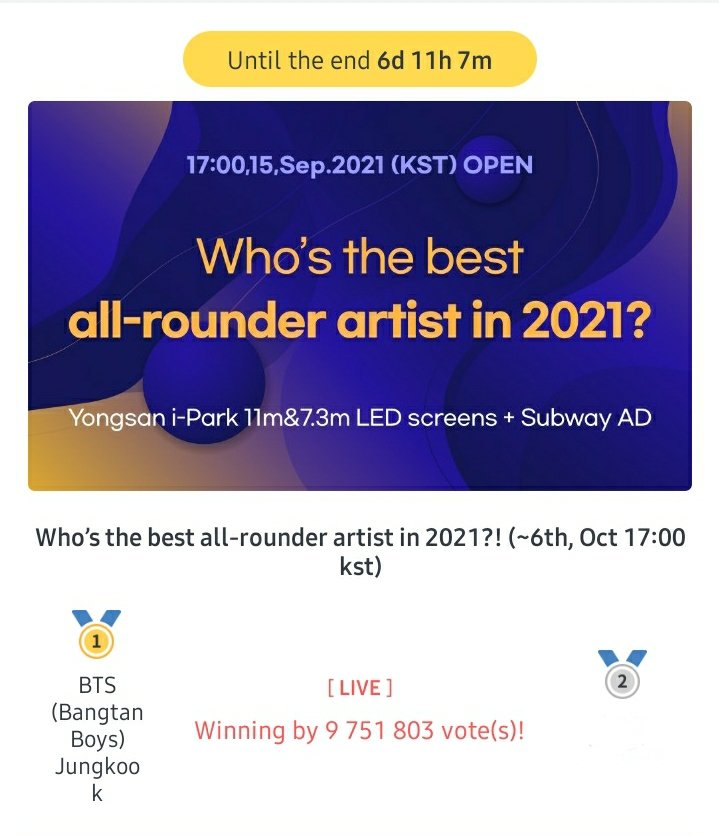 JHS_1502's tweet photo. VOTEN POR JUNGKOOK EN FANPLUS ‼️

La diferencia es relativamente poca y solo tenemos 6 días para subirla y tener el puesto #1 seguro

https://t.co/IOvdBBtpBR https://t.co/7U3gLUvbWe