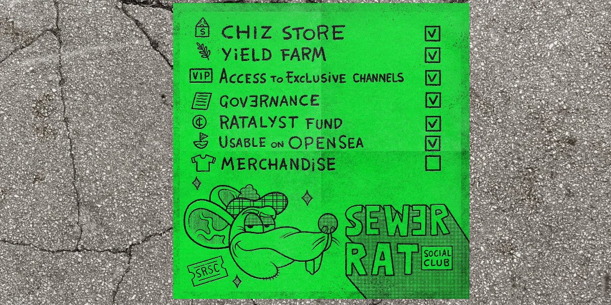SewerRats_NFT's tweet photo. This is not a roadmap.

It's looking back at what we've already accomplished with CHIZ.

Wait till you see the road map 🔥🚀

It's just that... we have some dope shit we don't want to be front-run on too https://t.co/kI7lNnCa1Q