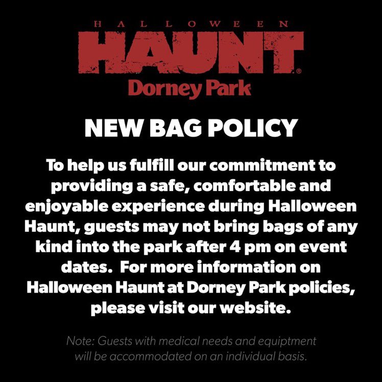 KDFanatics75's tweet photo. Both Dorney Park and Valleyfair have updated their Haunt procedures to no longer allow any bags into the park. Will Kings Dominion be next?
#KingsDominion #Halloween #Haunt #BreakingNews #DorneyPark #ValleySCARE https://t.co/jEoUy3LpOW