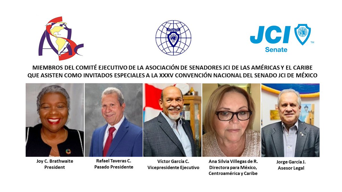 ASACJCI's tweet image. ASAC Presente en la XXXV Convención Nacional del Senado JCI de México en Guadalajara, 7 a 10 octubre