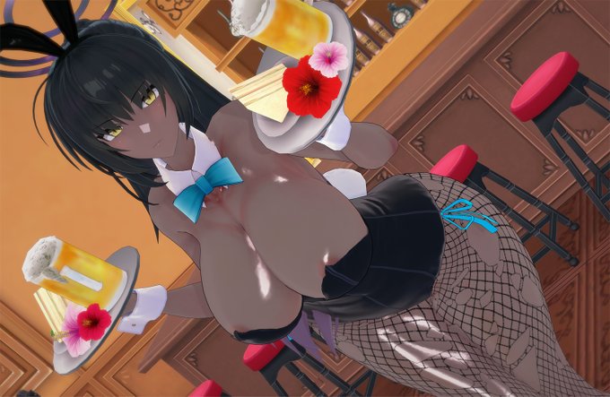 バニーカリン3 体を調整 