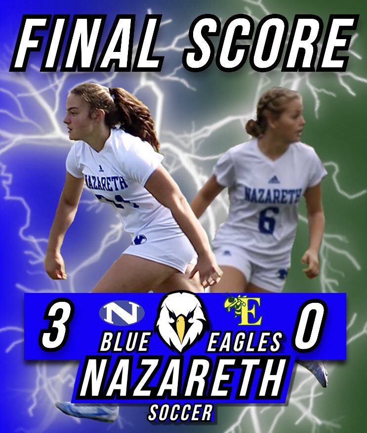 3-0 Win powered by Nazareth Soccer Club Players! Thanks for cheering us to victory and for supporting the kick cancer cause!!! #bouncedbackstrong #youthsoccerrocks #nazsoccernation <a href="/NAHSBlueEagles/">Nazareth Athletics</a> @NazHSPrincipal