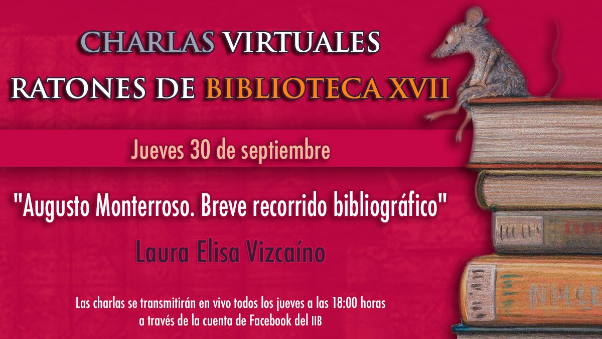 LEvizcaino's tweet photo. Este jueves desde el FB del Instituto de Investigaciones Bibliográficas https://t.co/3LfJb2Iczx
