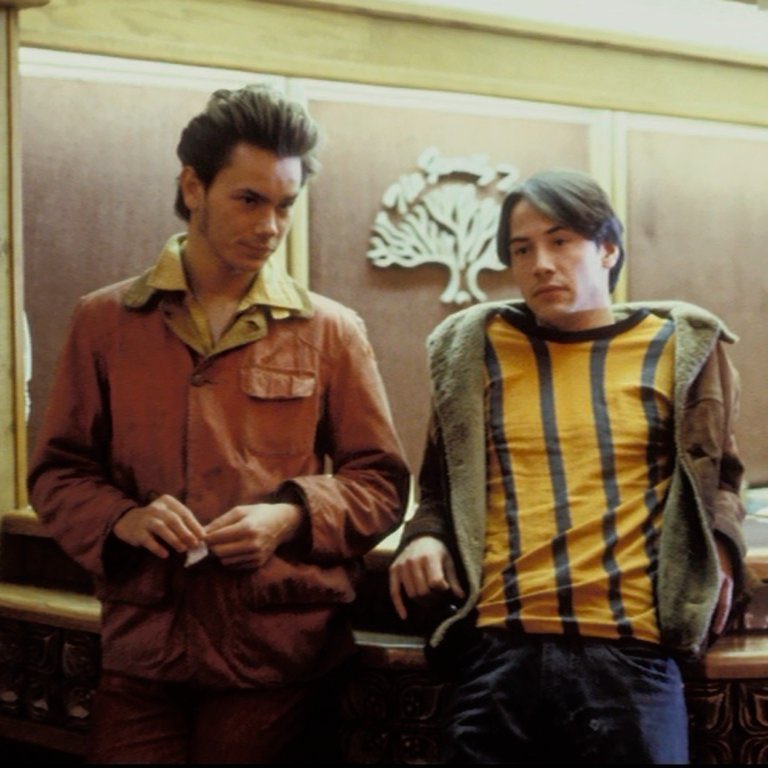 ؘ on X: "river phoenix and keanu reeves during behind the scenes from the  film my own private idaho (1991) https://t.co/S7diJbQ7ES" / X