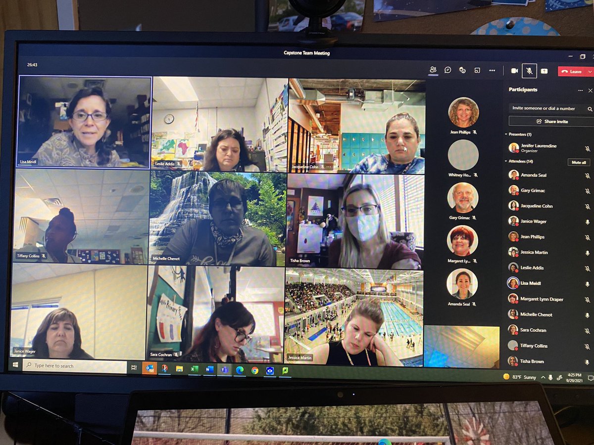 WBESbears's tweet photo. Awesome meeting this afternoon with our #CapstoneTeam! Love this intentional work! #FourCs #POG #GetBetteratGettingBetter @StuderEducation @ORSchools @FriendsofORS @teachertish https://t.co/G2yawG5LWR